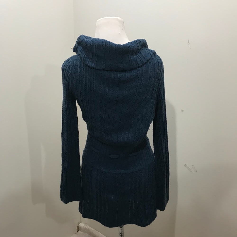 Anthropologie Guinevere Size M Blue Sweater Dress - Picture 4 of 8